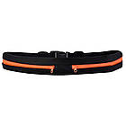 Сумка на пояс для бігу Go Runners Pocket Belt / Поясна спортивна сумка (27х10 см, 17х10) Чорна Помаранчева, фото 6