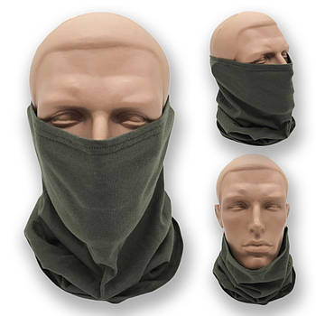 Бафф універсальний осінній / Однотонний бафф Хакі / Хомут унісекс