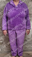 Тепла махрова жіноча піжама домашній костюм р.46,48,52,52,54,56