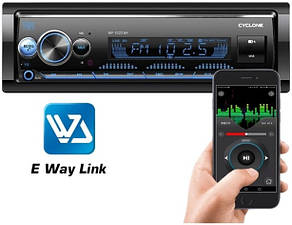 Автомобільна Bluetooth магнітола CYCLONE MP-1024 BA мультимедійний центр універсальний, фото 4