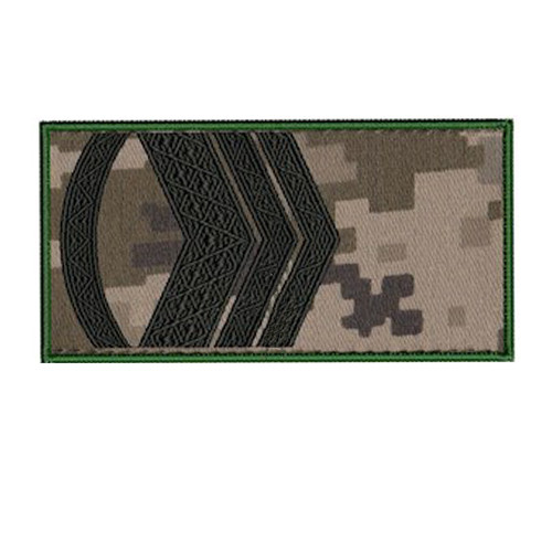 Погони старший майстер-сержант МО (колір чорна нитка, на липучці) 9319-24-1-0, фото 1