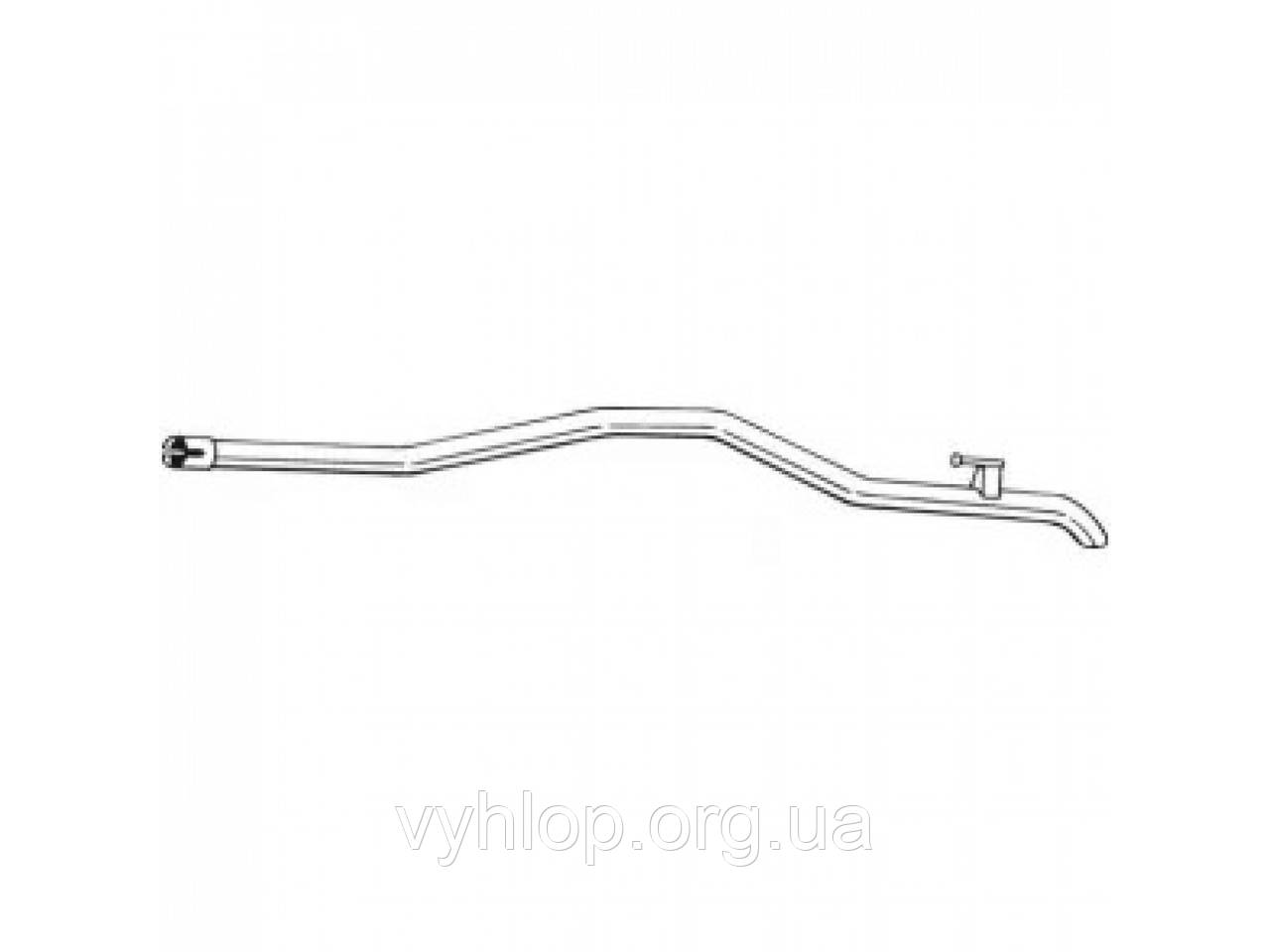 Труба вихлопної Мерседес Спринтер (Mercedes Sprinter) 06/06- (950-089) Bosal алюмінізована