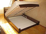 Повторне ліжко Estella Селена-Аурі дерев'яна 120х190 см в цвіті горіх коричневий, фото 2