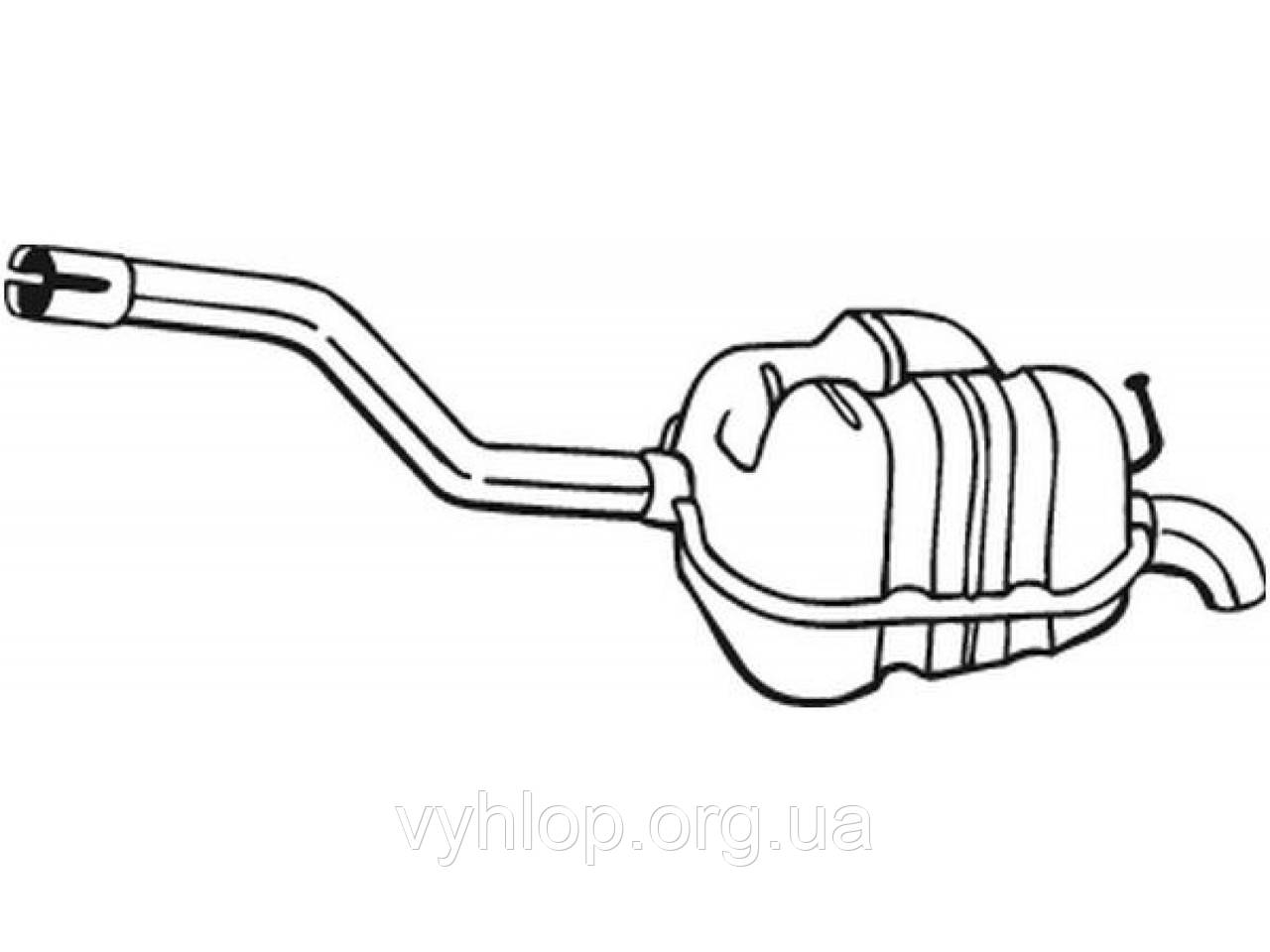 Глушник Фольксваген Гольф 5 (Volkswagen Golf V) 07-09 (233-161) Bolsal 24.89