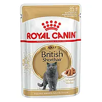 Влажный корм для взрослых кошек породы Британская короткошерстная Royal Canin British Shorthair Adult 85 г