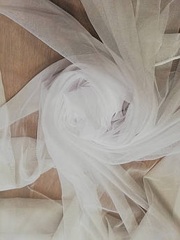 Тюль вуаль "бамбук" білий