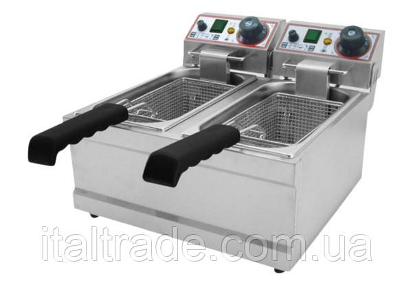 Фритюрниця двопостова Beckers FB 66LTA об'ємом 6+6 л