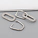 Срібні овальні сережки - трансформери з двох частин, масивні сережки з камінням, срібло 925 проби., фото 3