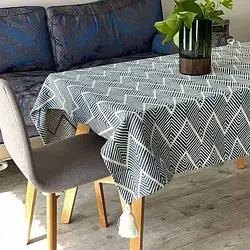 Скатертина "Синя хвиля", 140x140 см