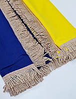 Флаг Украины большой с бахромой 2.4*1.6м