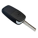 Корпус викидного ключа 2 кнопки Peugeot Boxer батарейка на задній стінці, фото 3