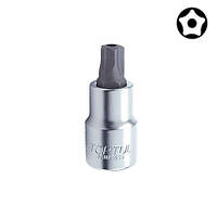 Головка с насадкой 5-гранной TOPTUL TORX T20 37мм 1/4" с отверстием BCNA0820