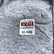 Майка чоловіча Ezgi 100% бавовна, Туреччина, розмір 51 (42-44), сіра, 09878, фото 4