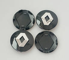 Заглушки ковпачки литих дисків Renault 57mm чорні