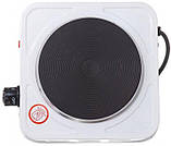 Плита одноконфоркова електрична кухонна дискова A-Plus 2102 настільна переносна електроплита, фото 2