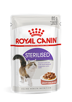 Влажный корм для взрослых стерилизованных кошек Royal Canin Sterilised Gravy (кусочки в соусе) 85 г