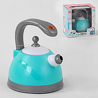 Игрушка чайник со светом и звуками кипения воды и свистка Холодный ПАР Размер 18 см Play Smart (QF 2901 G)