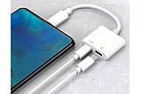 Перехідник для iPhone на Audio Lightning адаптер iPad/iPod/iPhone Foxconn (A14646)Білий, фото 4