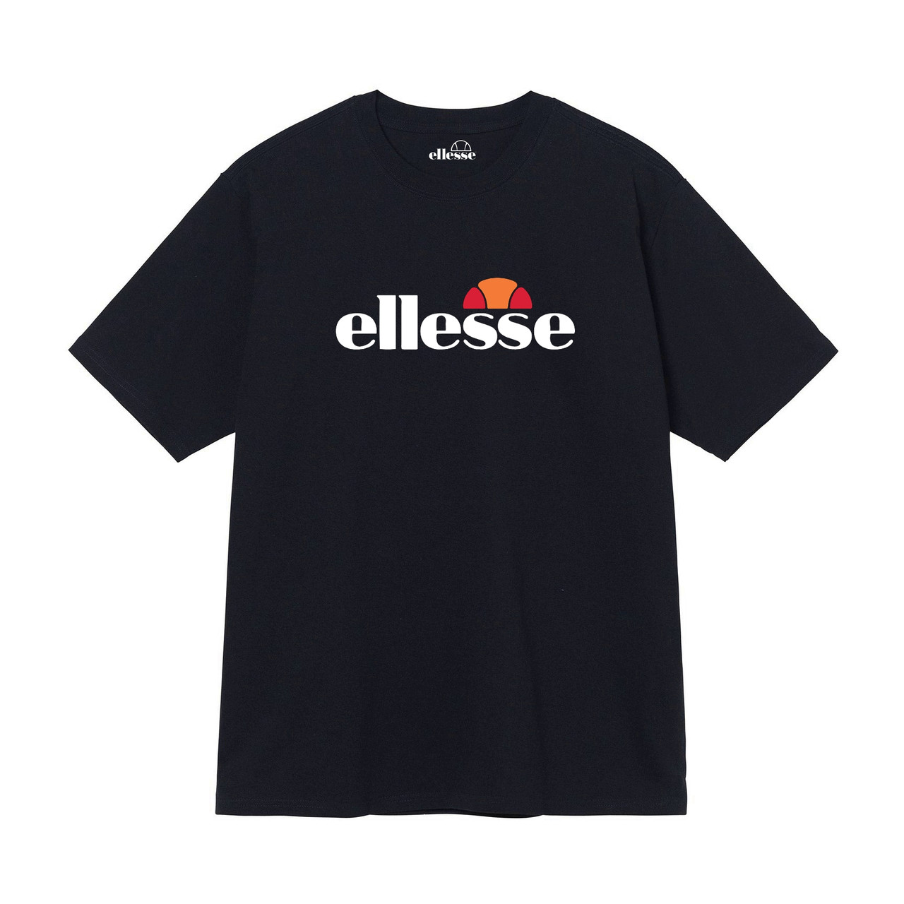 Футболка Ellesse чорна з логотипом, унісекс (чоловіча, жіноча, дитяча)