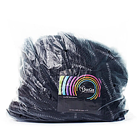 Одноразовая шапочка черная SanGig, 100 шт
