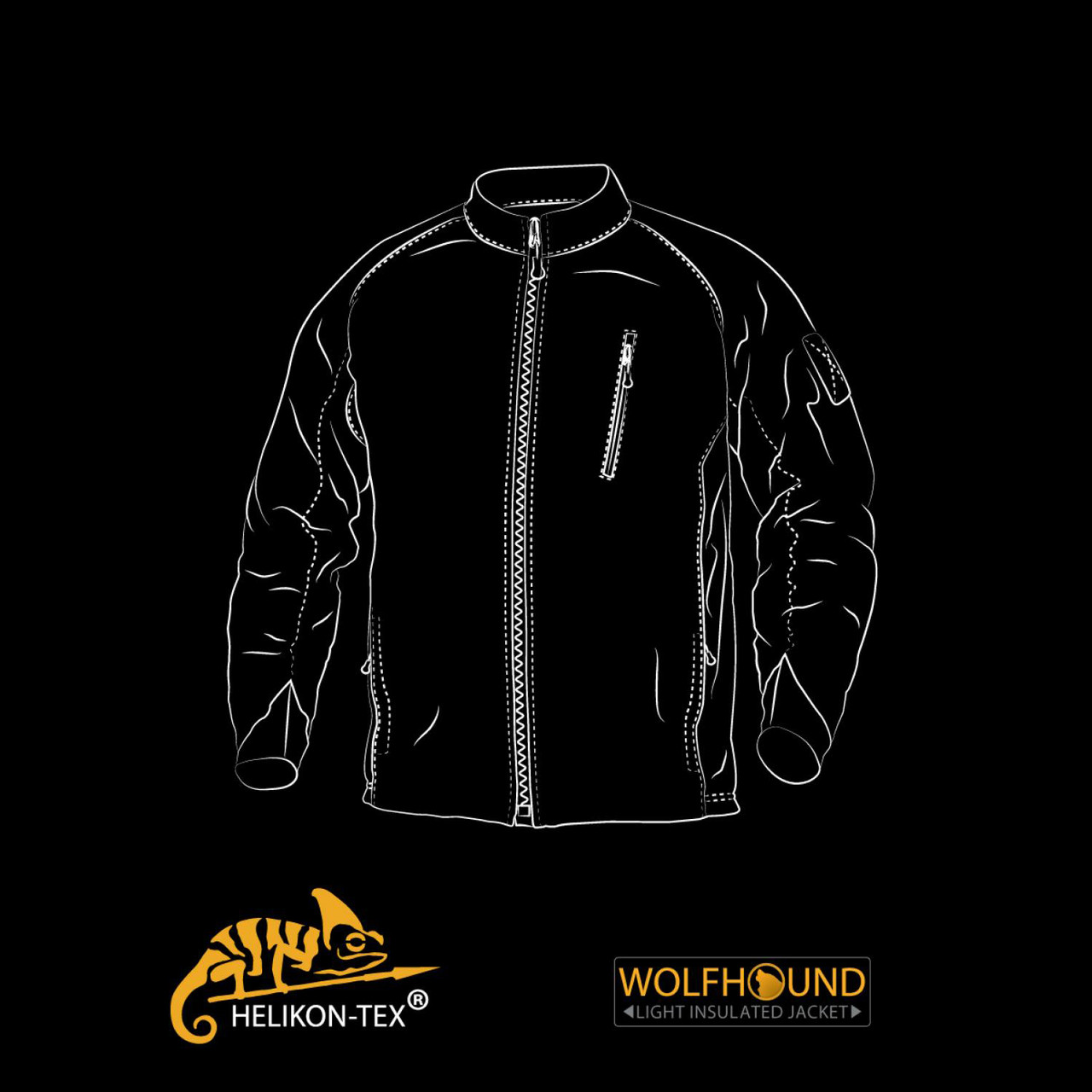 Куртка утеплена Helikon-Tex® Wolfhound Jacket - Shadow Grey - фото 2 - id-p393023070