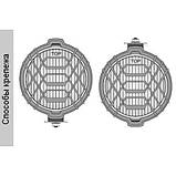 Фари дальнього світла Ø 160 мм Wesem HO1.04616 галогенові, з решіткою, круглі з прозорим склом 2шт, фото 9