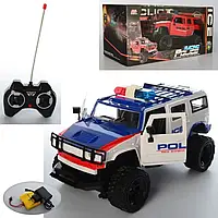 Машина джип полицейская на радиоуправлении (красный, белый)