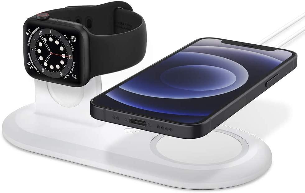Підставка Spigen Mag Fit Duo для зарядного пристрою MagSafe/ Apple Watch/ Airpods (AMP02797)