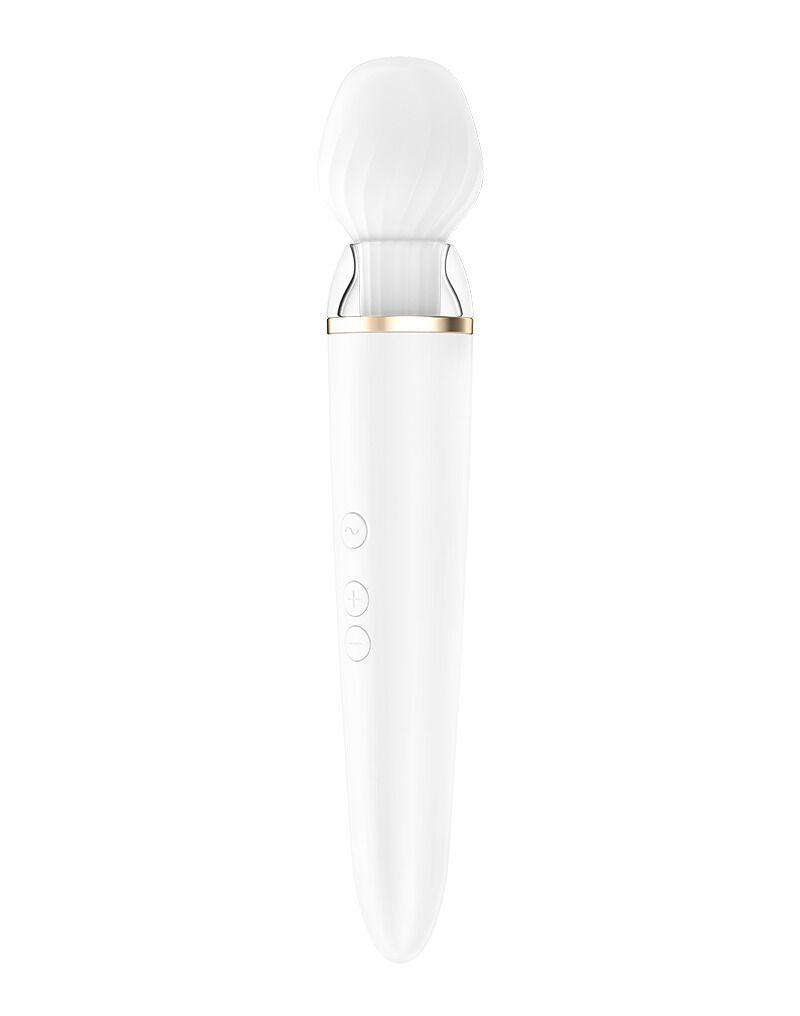 Смарт вібромасажер із змінною головкою Satisfyer Double Wand-er, 27х5,5 см., фото 1