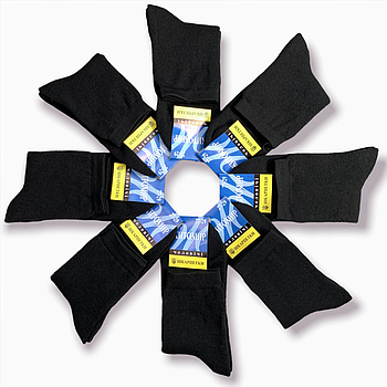 Шкарпетки чоловічі махрові бавовна Житомир, розмір 27-29, чорні, 08714