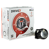 Бі Лед лінзи, автомобільна LED лінза 3,0" (76 мм) DriveX BiLED Evolution F1 45W 4300K, фото 4