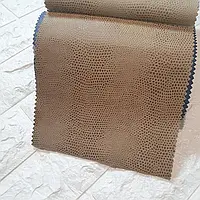 Замша мебельная с тефлоновым покрытием Снейк светло-коричневого цвета