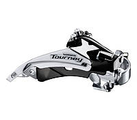 Переключатель передний Shimano FD-TY510, Top-Swing, универсальная тяга, хомут 34,9 (S/M адаптеры), для 48Т