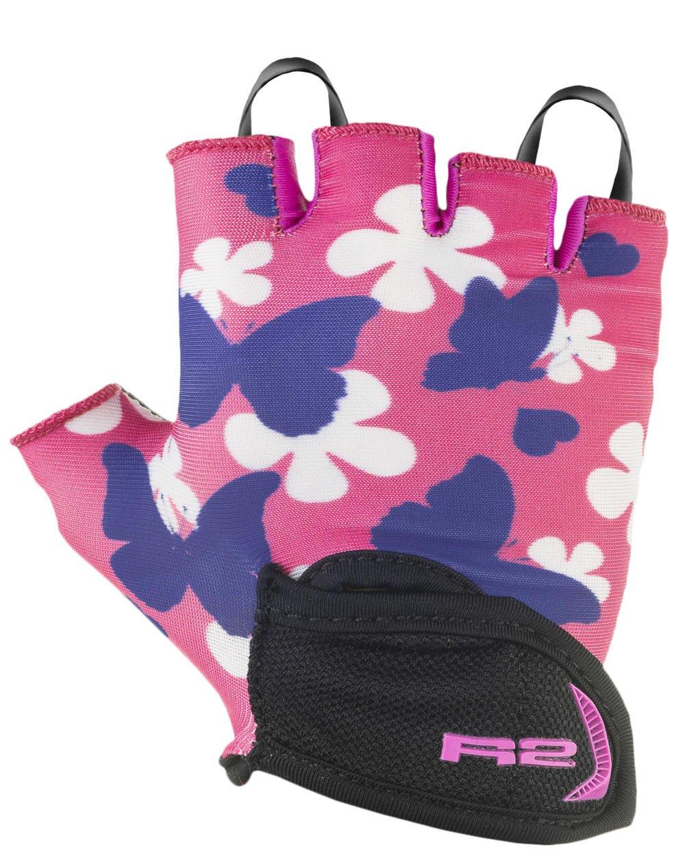 Перчатки детские R2 VOSKA фиолетовый / розовый / белый возраст 3-4 года - фото 1 - id-p1667712585