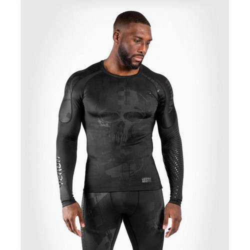 Купить Рашгард Venum Skull Rashguard Long sleeves Black/Black S, цена ...