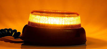 Проблисковий маячок Fristom жовтий FT-101 RO LED MAG M30, фото 3