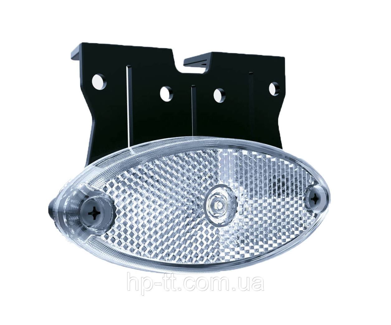 Ліхтар габаритний Fristom білий зі світловідбивачем, кронштейном і кабелем FT-061 B+K LED