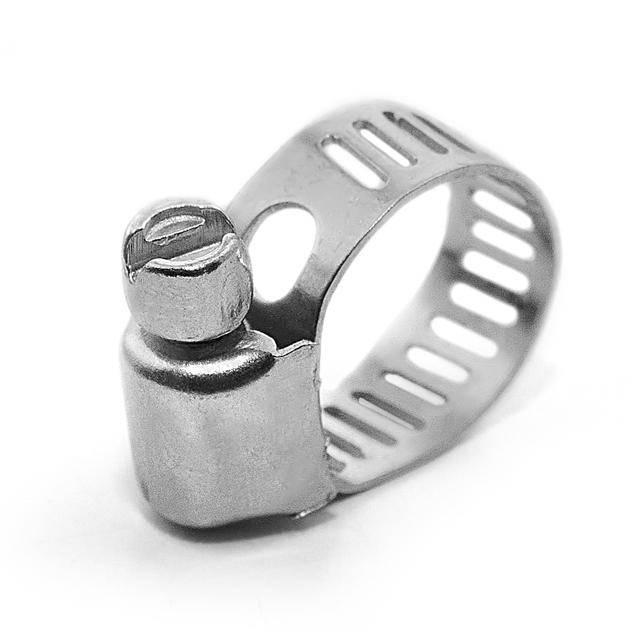 Хомут сталевий оцинкований 8 мм, D 6-16 мм INTERTOOL TC-0006, фото 1