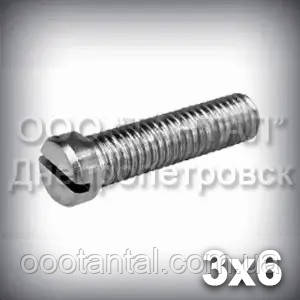 Гвинт M3x6 DIN 920 зі зменшеною циліндричною головкою оцинкований