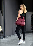 Жіноча спортивна сумка Sambag Vogue BKS бордо, фото 2