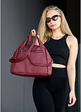 Жіноча спортивна сумка Sambag Vogue BKS бордо, фото 3