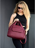 Жіноча спортивна сумка Sambag Vogue BKS бордо, фото 4