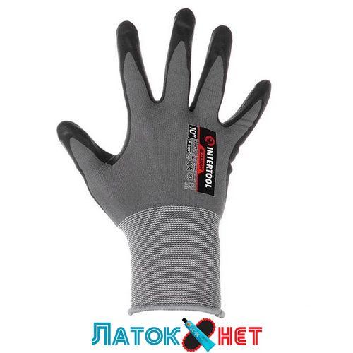 Рукавичка трикотажна синтетична двошарове покриття 10 STORM SP-0189 Intertool