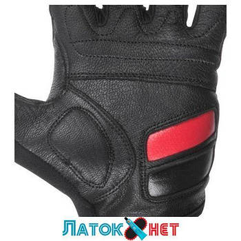 Рукавичка без пальців шкіряна гелеві та гумові вставки на долоні 10 SP-0147 Intertool