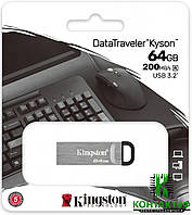 USB флешка Kingston DataTraveler Kyson 64GB USB 3.2 Silver/Black (DTKN/64GB)