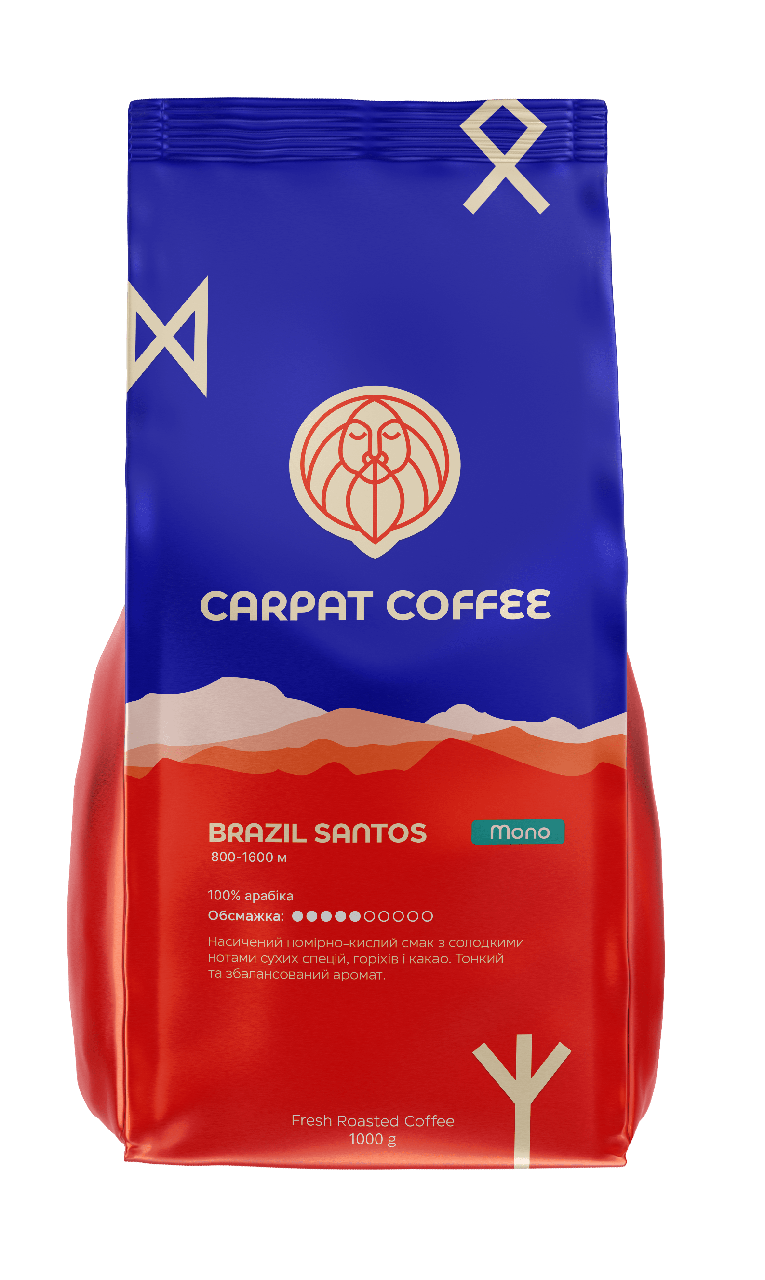 Кофе в зернах Brazil Santos CARPAT COFFEE 1 кг