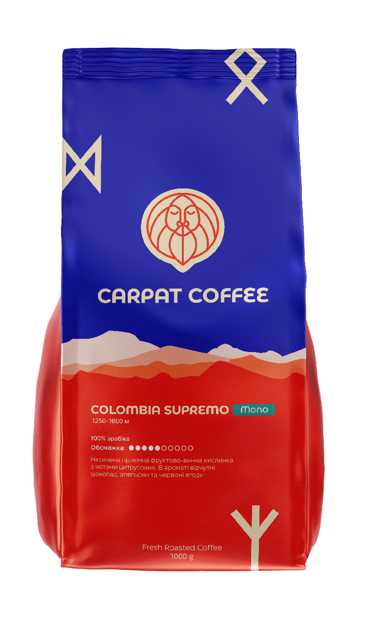 Кофе в зернах Columbia Supremo CARPAT COFFEE 1 кг