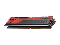DDR4 8Gb x 2 (16Gb Kit), 2666 MHz, Patriot Viper Elite II, Black/Red (PVE2416G266C6K)