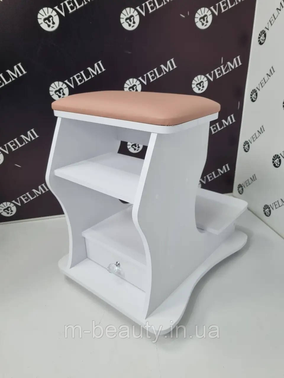 Підставка для ніг педикюрного крісла пересувна педикюрная пуф підставка візок для педикюру VM_29/1, фото 1