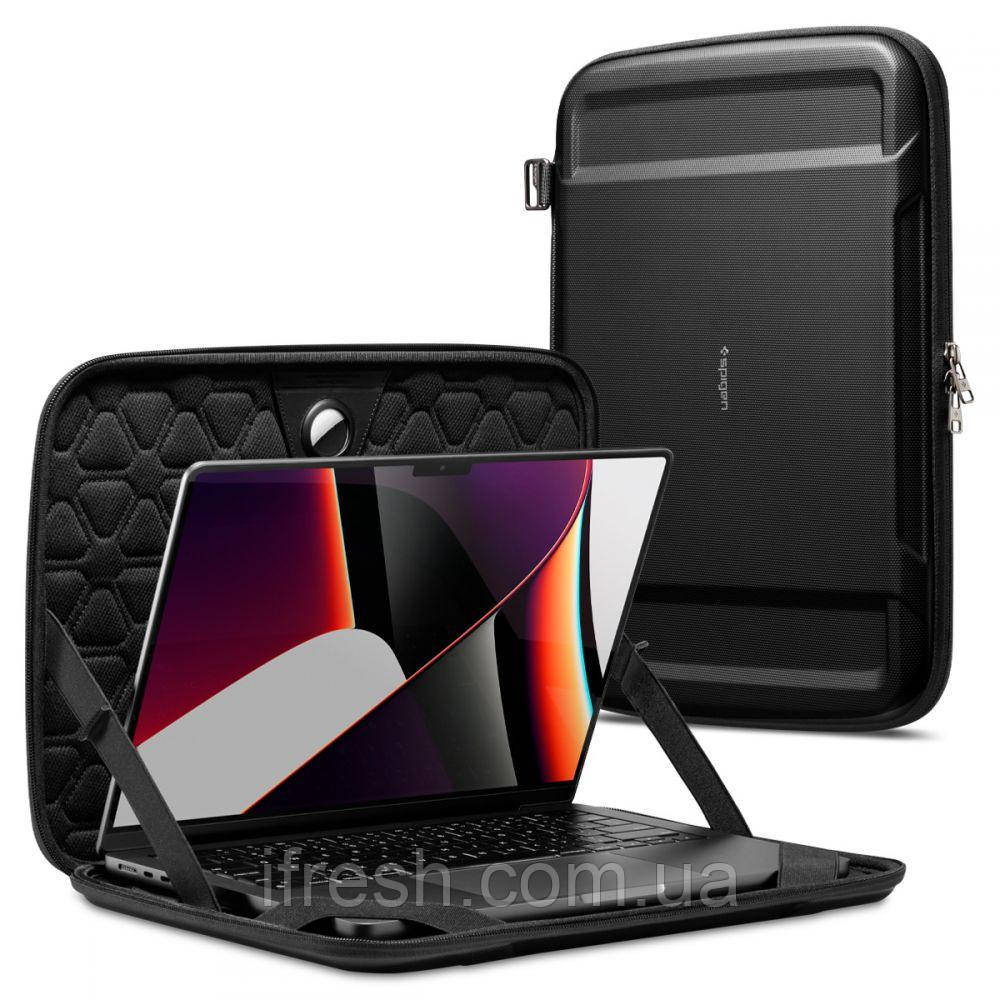 Чохол для ноутбука Spigen Rugged Armor Pouch "Pro" 13-14", Black (AFA04270), фото 1
